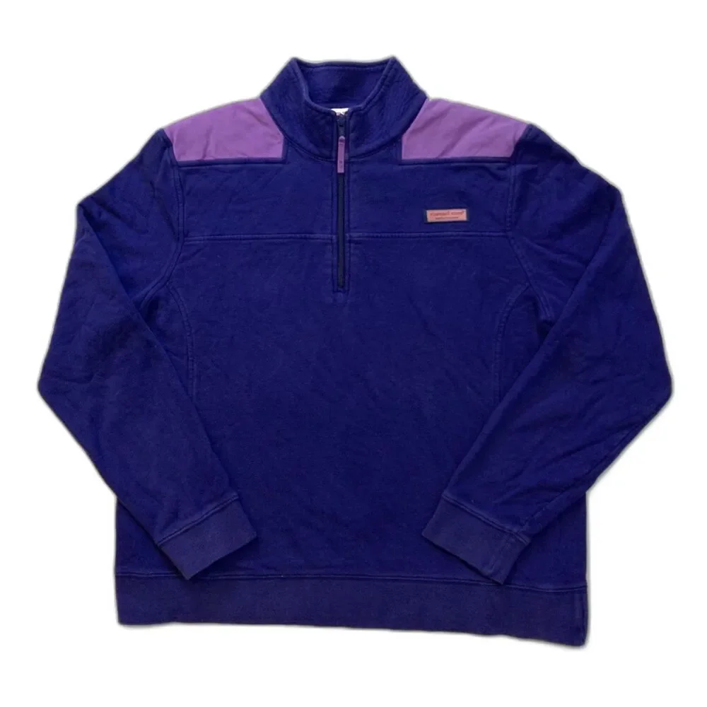 Vineyard Vines Purple quarter zip Sweater - Picture 1 of 8